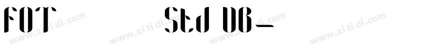 FOT ロックンロール Std DB字体转换